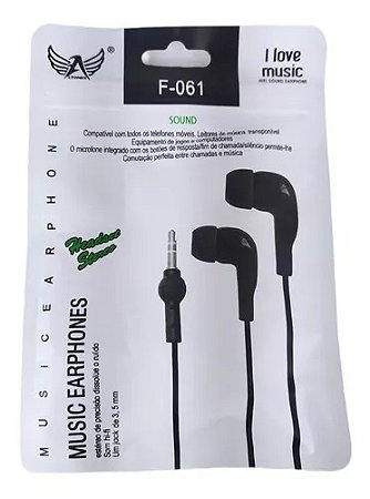 FONE DE OUVIDO ALTOMEX SEM MICROFONE COLORIDO F-61
