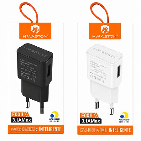 FONTE USB H'MASTON 3.1A COM 1 ENTRADA USB F001