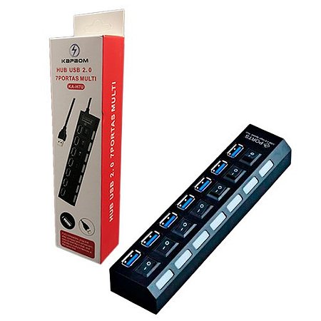 HUB USB 7 ENTRADAS SELETORAS
