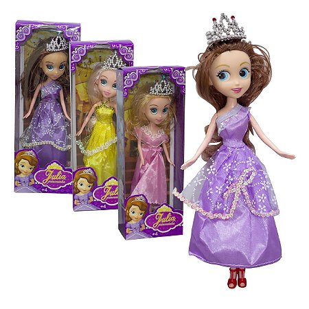 BONECA JULIA PRINCESINHA FLEXÍVEL