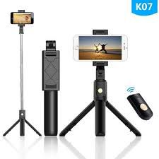 TRIPE DE CELULAR E MONOPOD BLUETOOTH COM CONTROLE MOD. K07