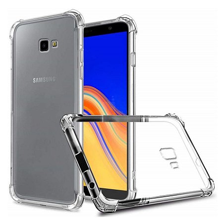 CAPA PARA CELULAR TPU ANTI-IMPACTO TRANSPARENTE SAMSUNG J4 PLUS