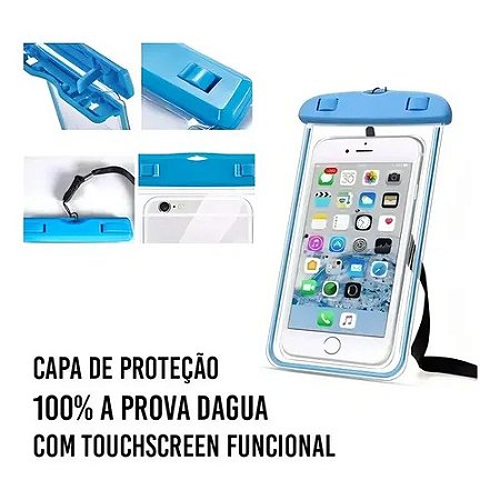 CAPA DE CELULAR A PROVA DE AGUA 6.60 POLEGADAS NY-98