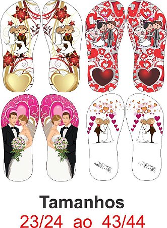 Kit 50 Pares de Chinelos personalizados para eventos e casamentos -  Estamparia Ponto dos Sonhos