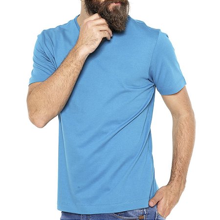 camisa azul turquesa masculina