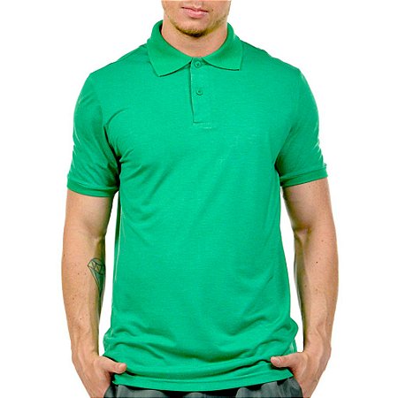 Camisa gola polo verde bandeira Clearance