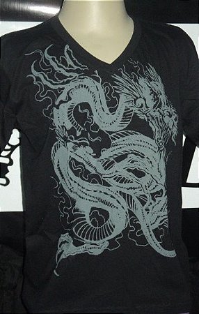 camisa gola v
