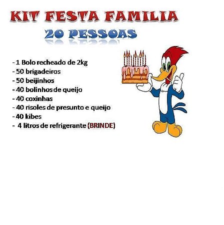 KIT FESTA FAMILIA