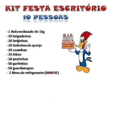 KIT FESTA ESCRITÓRIO