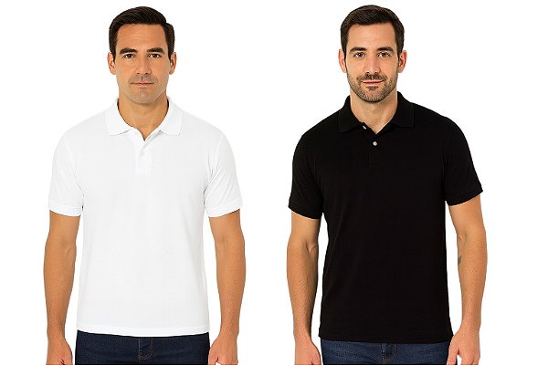 Gola Polo de Malha de Algodão Fio 30/1 - LISAS, GOLA REDONDA