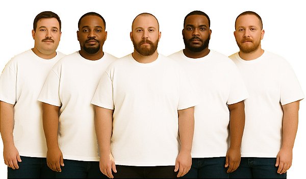 Camisetas 100% Poliéster Lisas - Fio 30/1 - TAMANHO PLUS G4