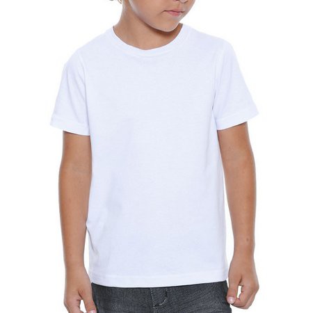 Camisetas Infantis de PV - Poliviscose para Uniforme Fio 30/1 - LISAS, GOLA REDONDA