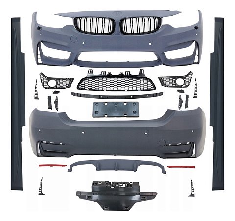 KIT TRANSFORMAÇÃO BMW F82 M4 P/ SERIE 4 F32 2014 A 2020 / INSTALADO