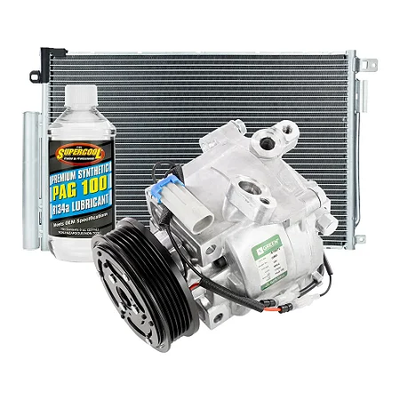 COMPRESSOR + CONDENSADOR AR CONDICIONADO trocado a base de troca