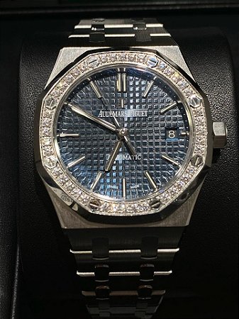 RELOGIO AUDEMARS PIGUET ROYAL OAK DIAMOND 36MM REPLIK