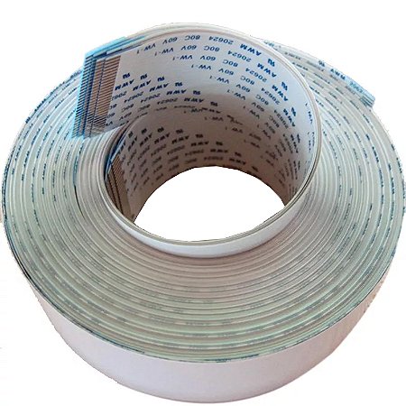 Cabo Flat Longo 31 vias 3,5 Mt / 350 Cm Normal (mesmo lado)