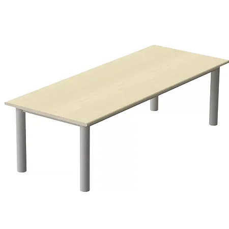 Mesa Refeitório 6 096 2,00 x 0,80 | Tampo MDP 18mm - Pés Redondos