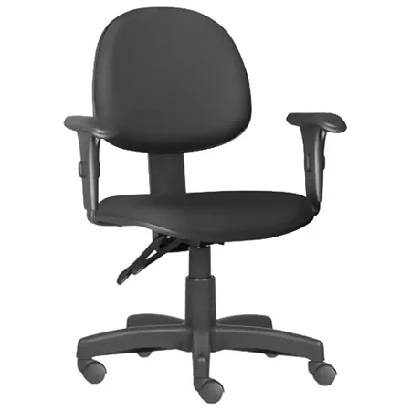 Cadeira Operacional Giratória Encosto Médio com Braços Reguláveis