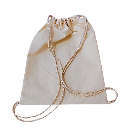 Mochila Saco algodão crú