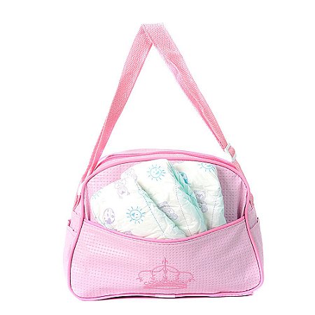 Kit Saida Maternidade 3 Fraldas Rosa para Bebê Recém Nascido