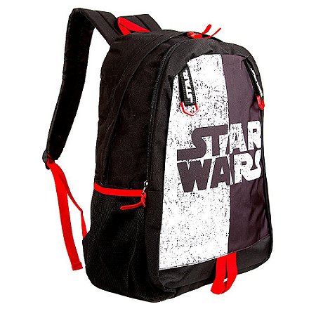 Mochila Juvenil Disney Star Wars Preta de Costa