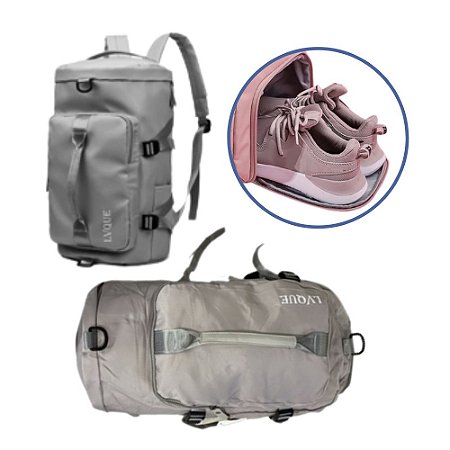 Bolsa Mochila Esportiva + Alça Transversal C Bolso P Tenis