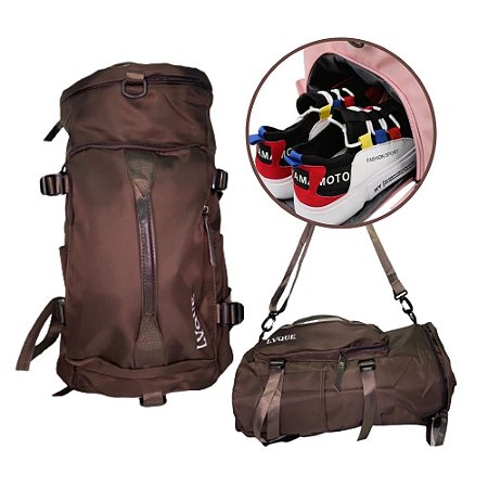 Mochila Esportiva C Alça Lateral P Academia Viagem Barata