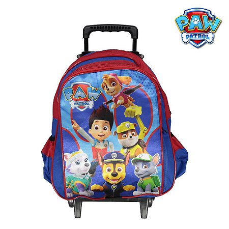 Mochila Escolar Infantil Patrulha Canina de Rodinha