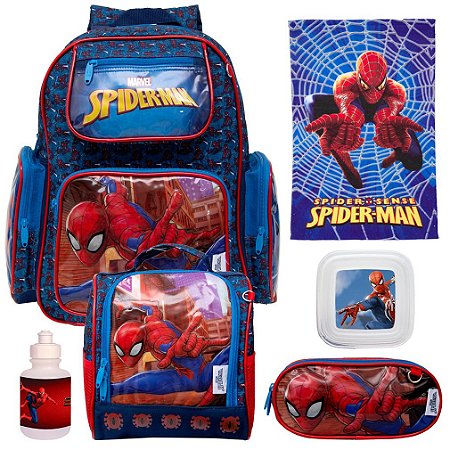 Mochila Masculina Homem Aranha Infantil Costas e Acessórios