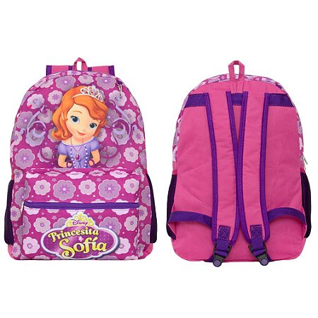 Mochila Feminina Infantil Princesa Sofia Costa Resistente