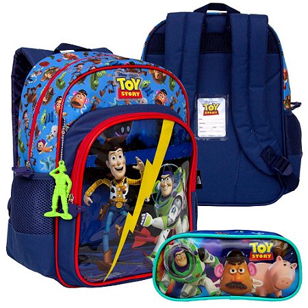 Kit Mochila Masculina Infantil Escolar Toy Story Estojo