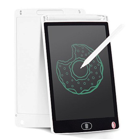 Tablet Lousa Mágica Infantil Escrever Desenhar Lcd Branco