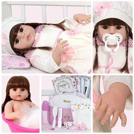 Boneca Reborn Baby Dolls Realista no Magazine Luiza - Cegonha