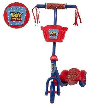 Patinete Infantil 3 Rodas Masculino Toy Story Radical Cesta