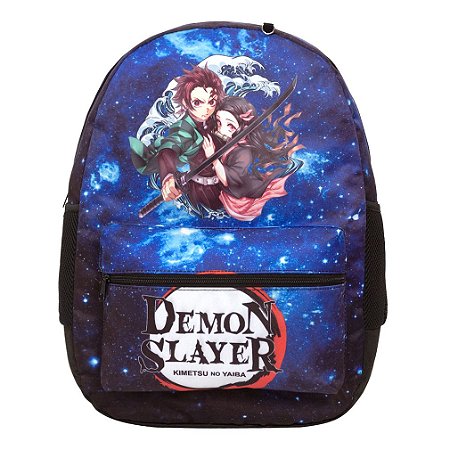 Mochila Infantil Masculina Demon Slayer Juvenil Bolsa Costas