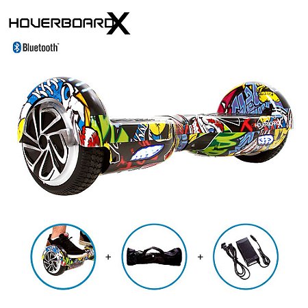 Hoverboard Elétrico 6,5 Polegadas Hip Hop Bluetooth Led