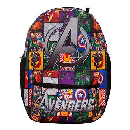 Mochila Infantil Masculina Avengers Costas Juvenil Grande