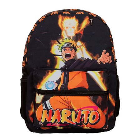 Mochila Infantil Masculina Naruto Juvenil Costas Passeio