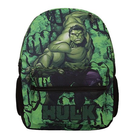 Mochila Infantil Masculina Incrível Hulk Costas Juvenil