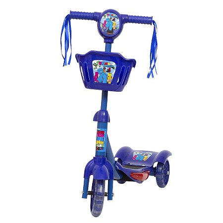 Patinete Infantil 3 Rodas Turma do Problems Cestinha Radical