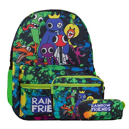 Kit Mochila Infantil Masculina Rainbow Friends Costa Juvenil