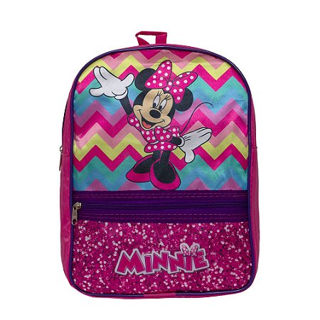 Mochila Infantil Feminina Minnie Mouse Juvenil Cor Rosa