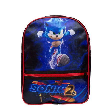 Mochila Infantil Masculina Sonic Filme Juvenil Tam M Costas