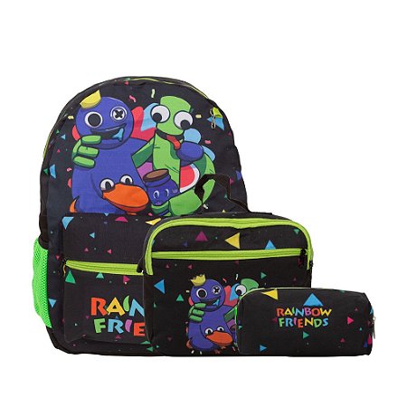 Kit Mochila Infantil Menino Rainbow Friends Juvenil Tam M