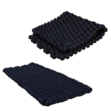 Tapete Flutuante Tricô Náutico Tam P Cor Azul Para Piscina