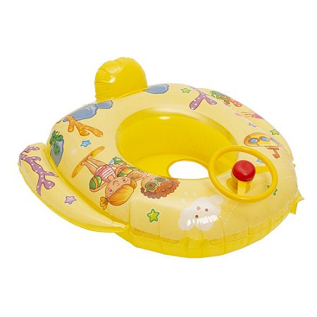 Boia Infantil Fralda Bebê C/ Volante Buzina Piscina Proteção
