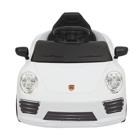 Carrinho Elétrico Infantil Porsche Esportivo 12v Cor Branco