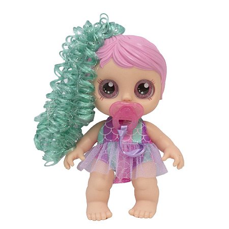 Boneca Mini Baby Rainbow Surprise Faz Xixi 2719 Cotiplás