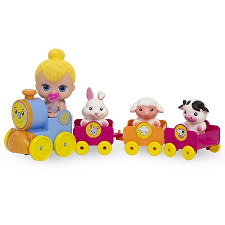 Boneca Lil Cutesies Trenzinho E Amiguinhos 2321 Cotiplás