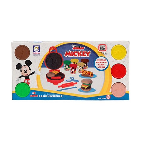Kit Massinha De Modelar Sanduicheira Mickey 2684 Cotiplás